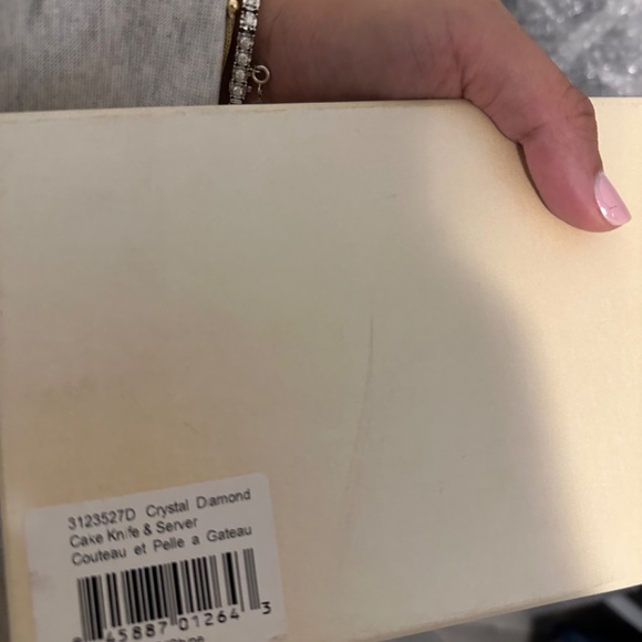 Oleg Cassini Crystal cake knife and server - Picture 6 of 6